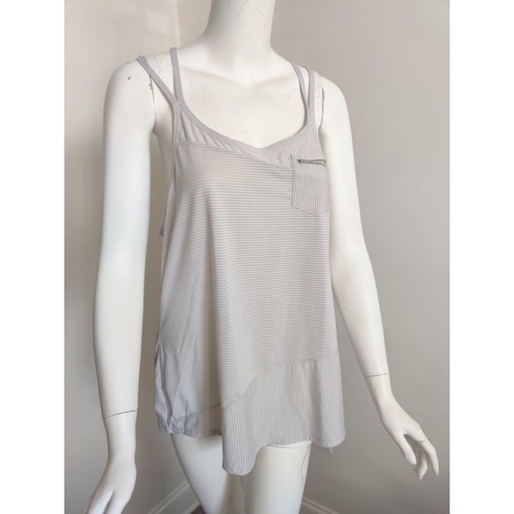 Athleta Tops - Athleta speedsetter racerback striped XL gym tank